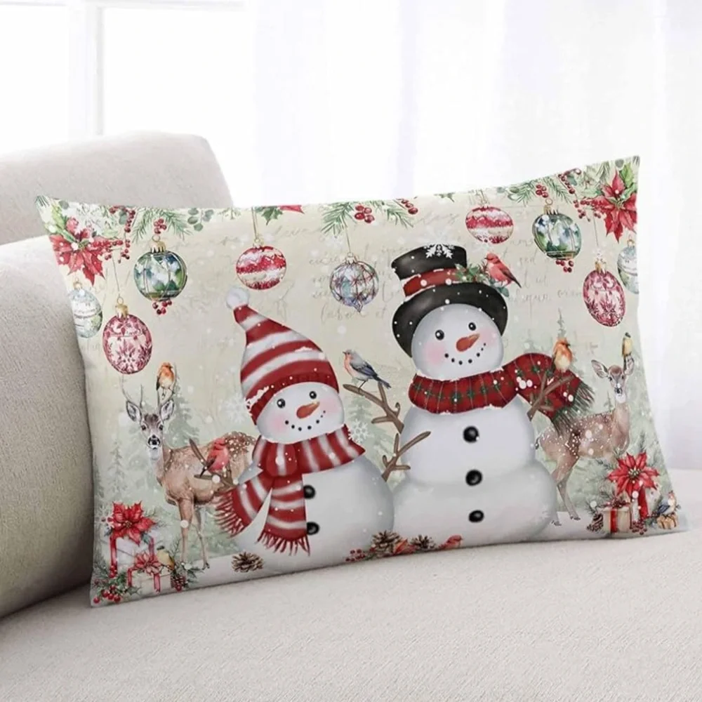 Holiday Lumbar Pillow Covers Set of 2